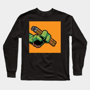 Turtle Pop! Orange Long Sleeve T-Shirt